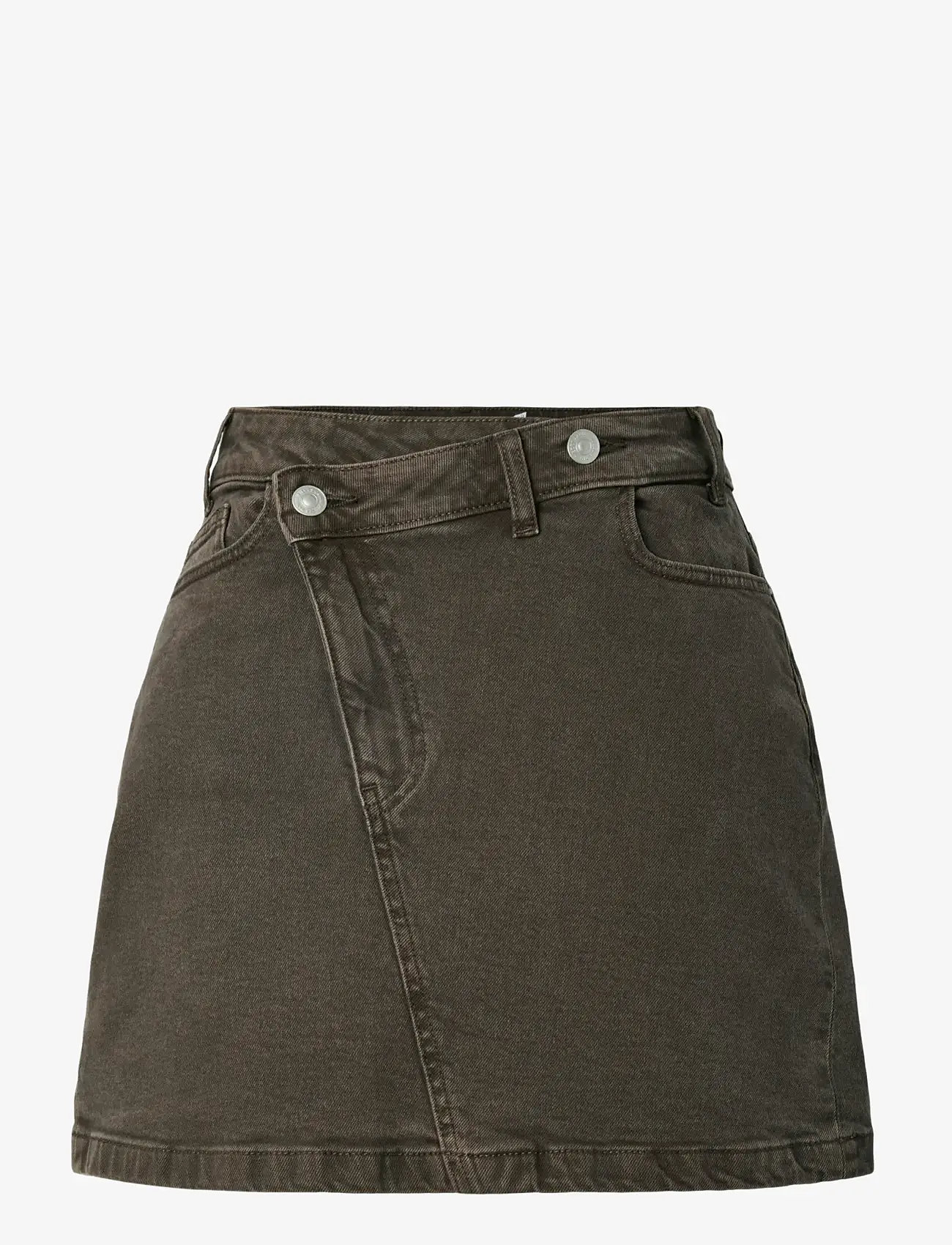Pieces - PCSELMA MW DENIM SKIRT D2D FSY - jeansröcke - hot fudge - 1