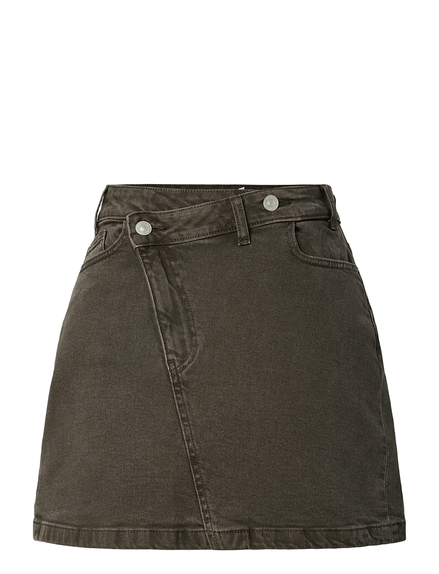 Pieces - PCSELMA MW DENIM SKIRT D2D FSY - jeansröcke - hot fudge - 1