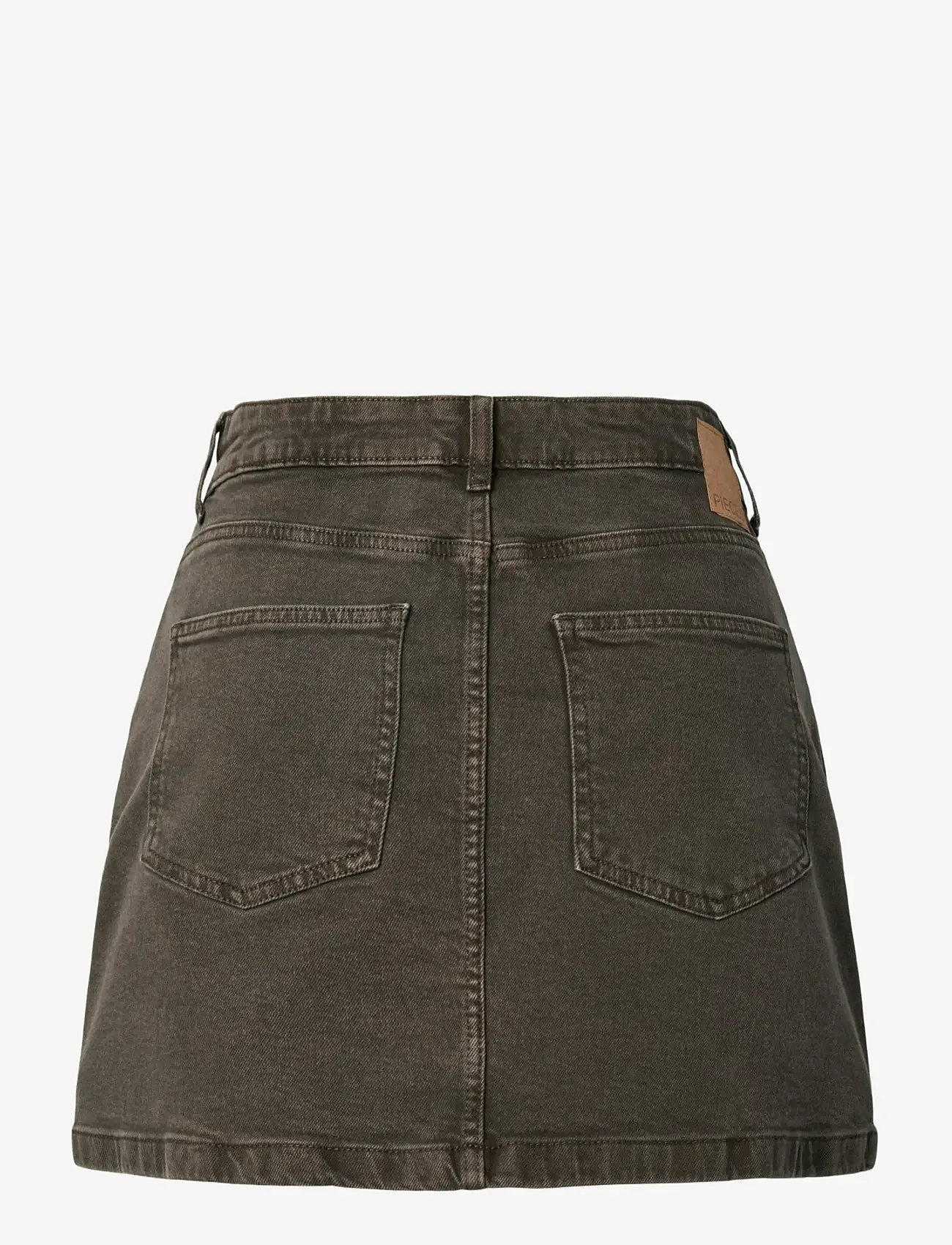 Pieces - PCSELMA MW DENIM SKIRT D2D FSY - jeansröcke - hot fudge - 2