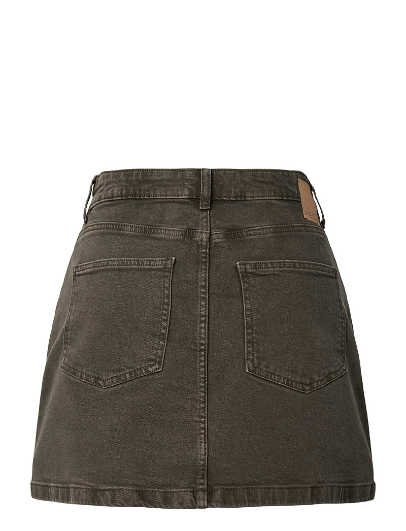 Pieces - PCSELMA MW DENIM SKIRT D2D FSY - jeanskjolar - hot fudge - 2