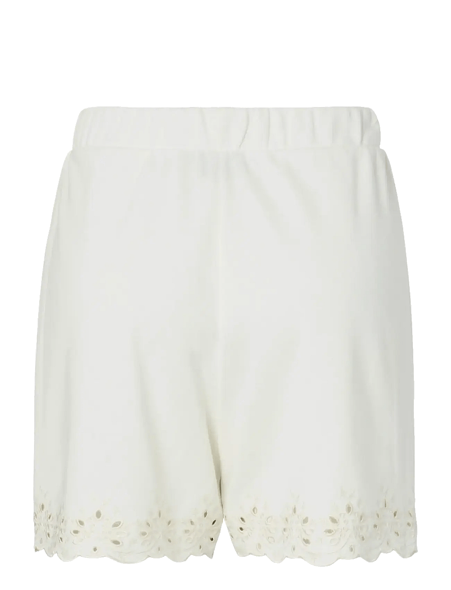 Pieces - PCCHILLI SUMMER HW BRODERI SHORTS JRS BC - sweatshorts - cloud dancer - 2