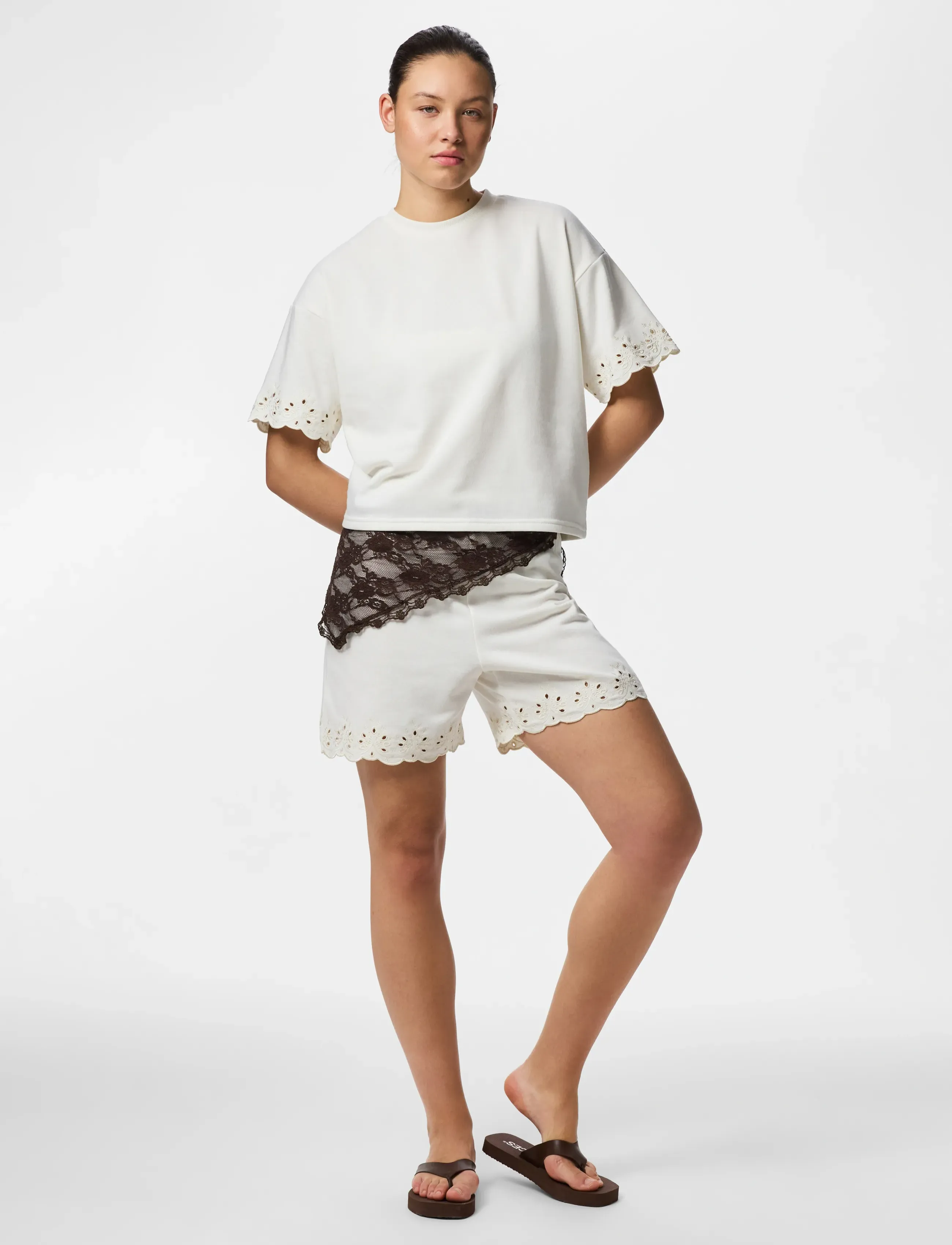 PIECES Pcchilli Summer Hw Broderi Shorts Jrs Bc dam – bild 6