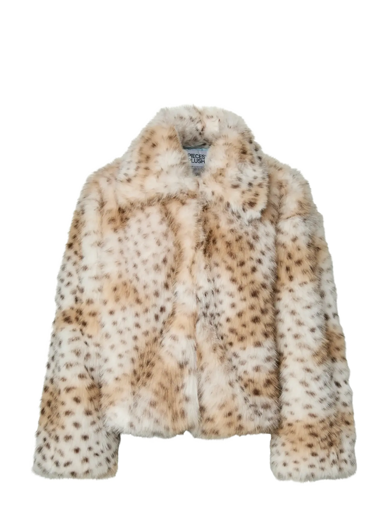 Pieces PCPLUSH SHORT FLUFFY JACKET - Faux Fur - CLOUD DANCER / beige