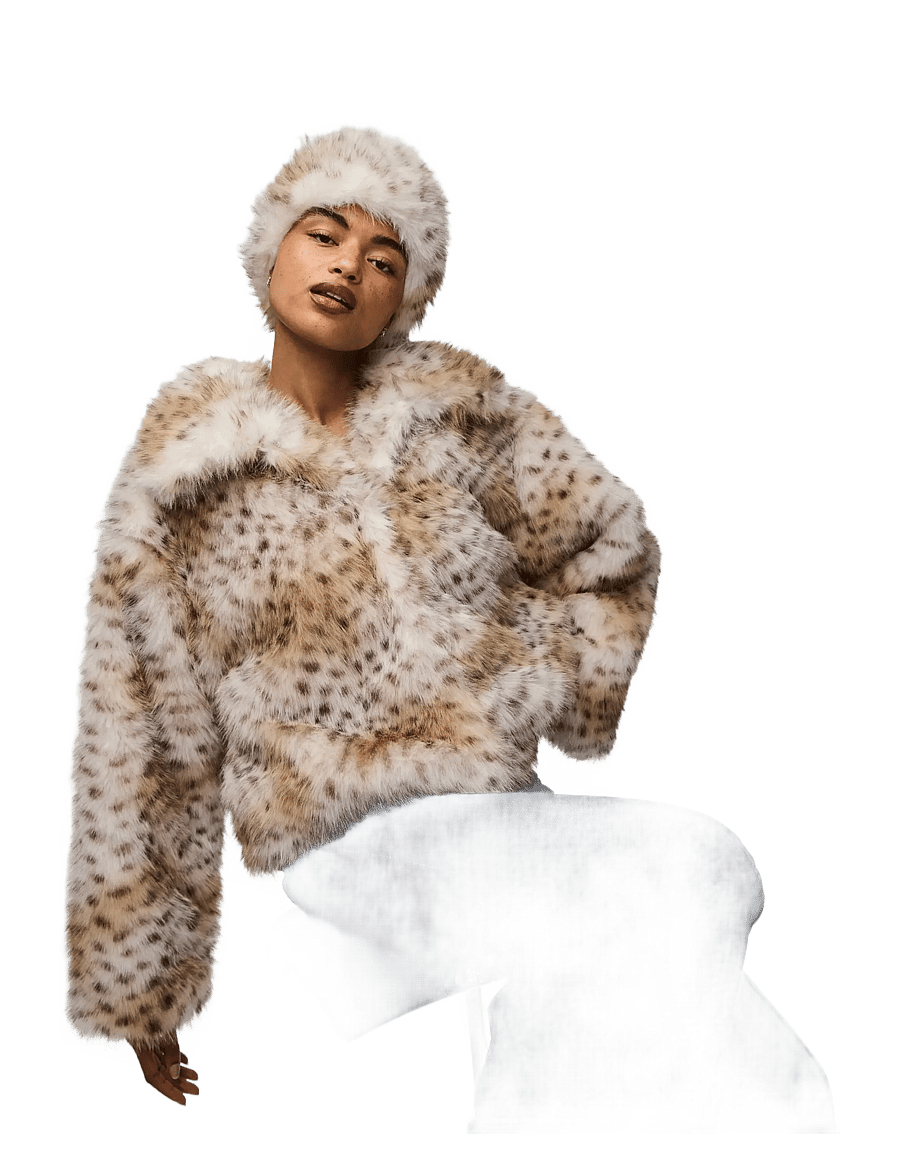 Pieces - PCPLUSH SHORT FLUFFY JACKET - kunstpelz - cloud dancer - 5