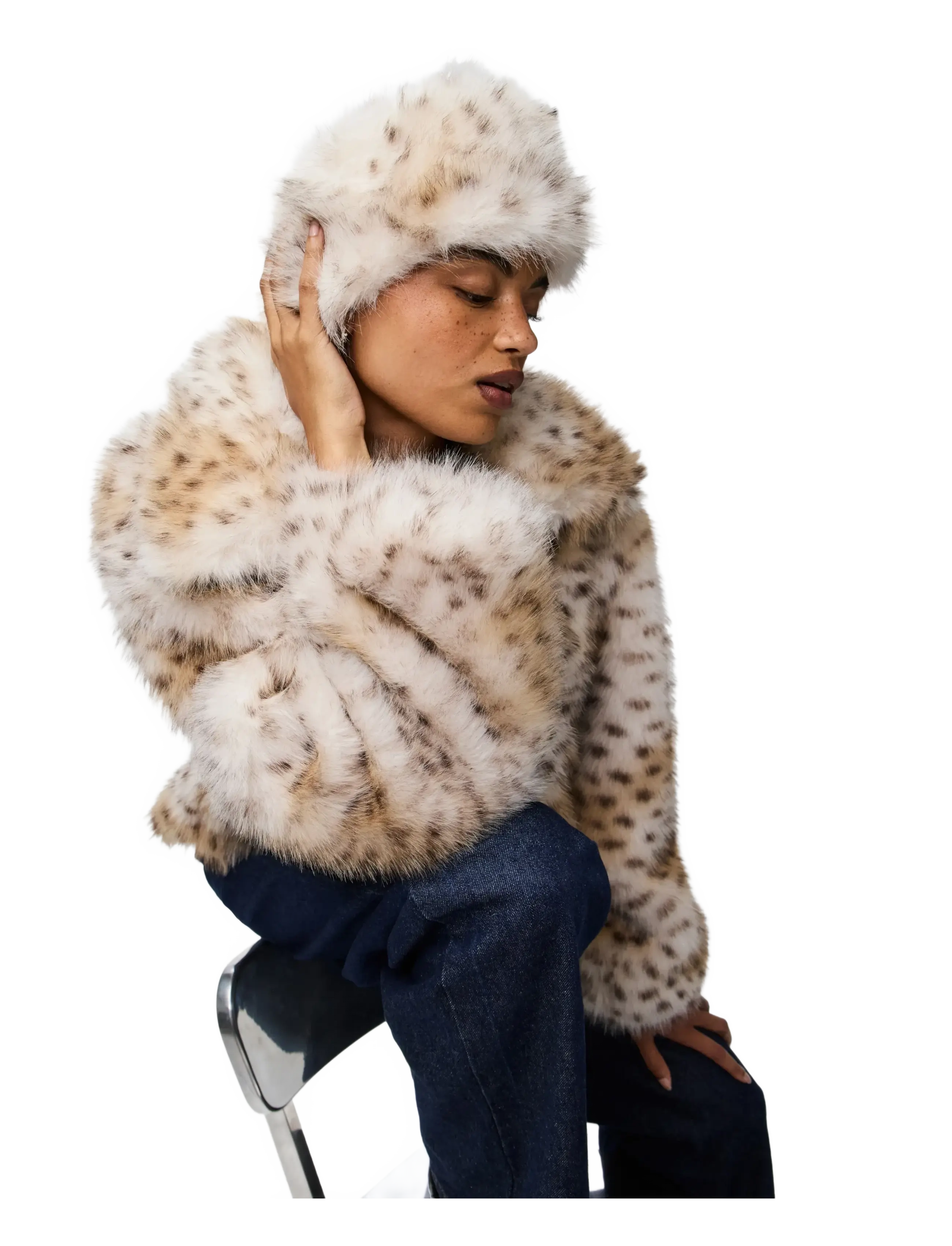 PIECES Pcplush Short Fluffy Jacket jackor dam – bild 6