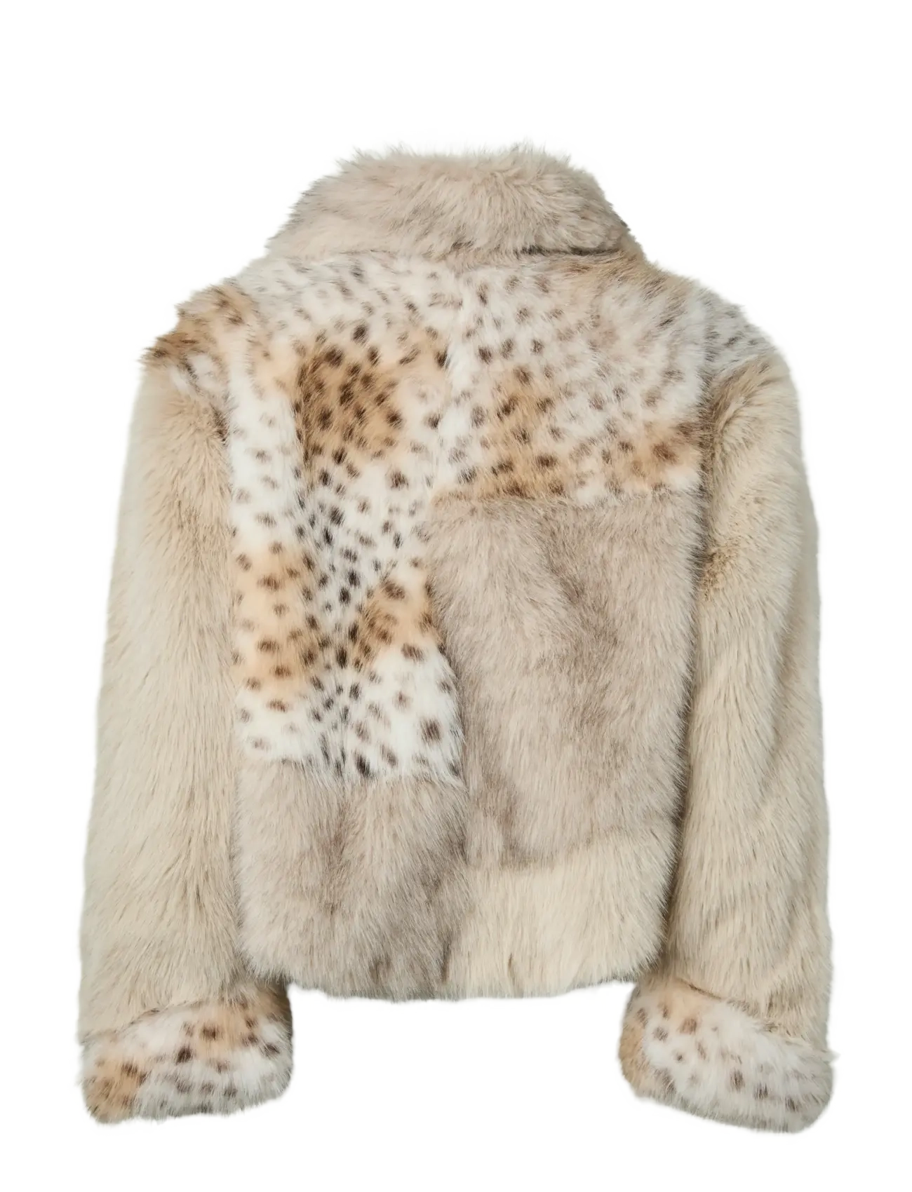 Pieces - PCPLUSH SHORT FLUFFY JACKET - ytterkläder - porpoise - 2