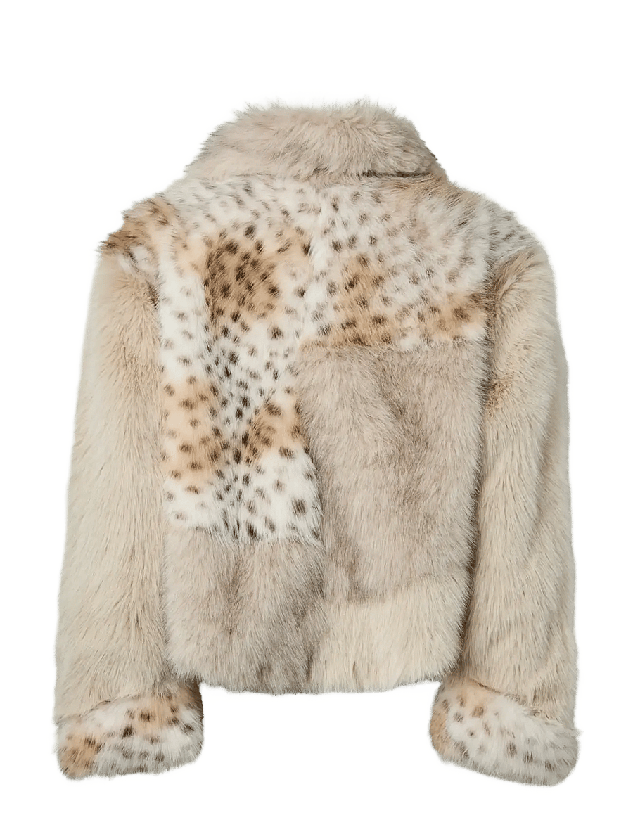 Pieces - PCPLUSH SHORT FLUFFY JACKET - kunstpelz - porpoise - 2