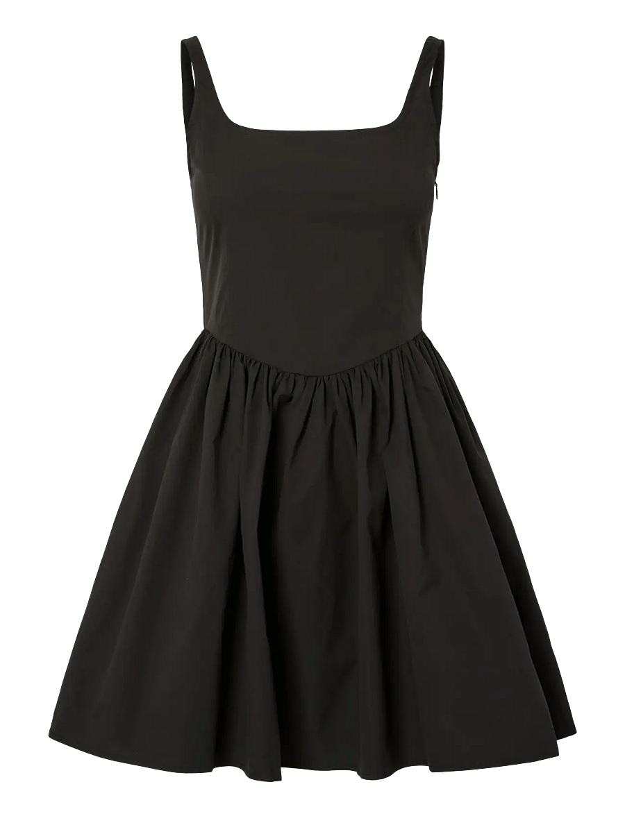 Pieces - PCIVANA SL SHORT DRESS WVN D2D - robes courtes - black - 0