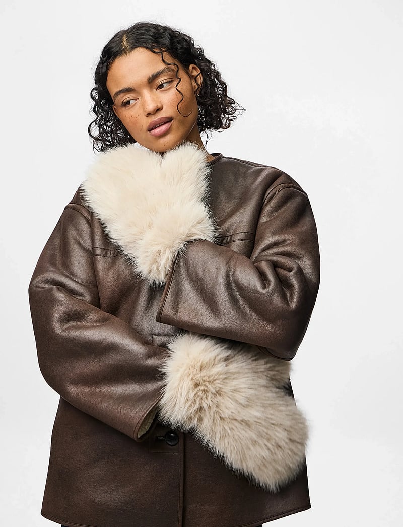 Pieces - PCPLUSH FLUFFY MITTENS - luffer - porpoise - 0