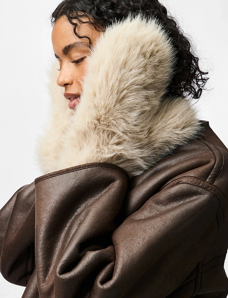 Pieces - PCPLUSH FLUFFY MITTENS - luffer - porpoise - 2