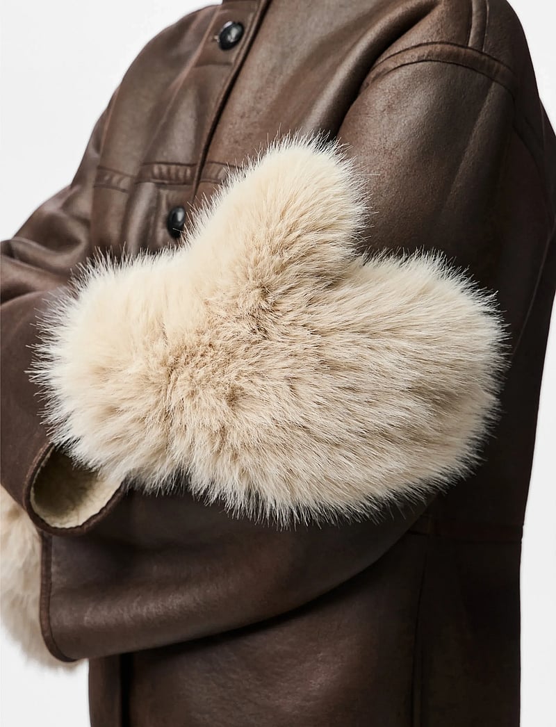 Pieces - PCPLUSH FLUFFY MITTENS - luffer - porpoise - 4