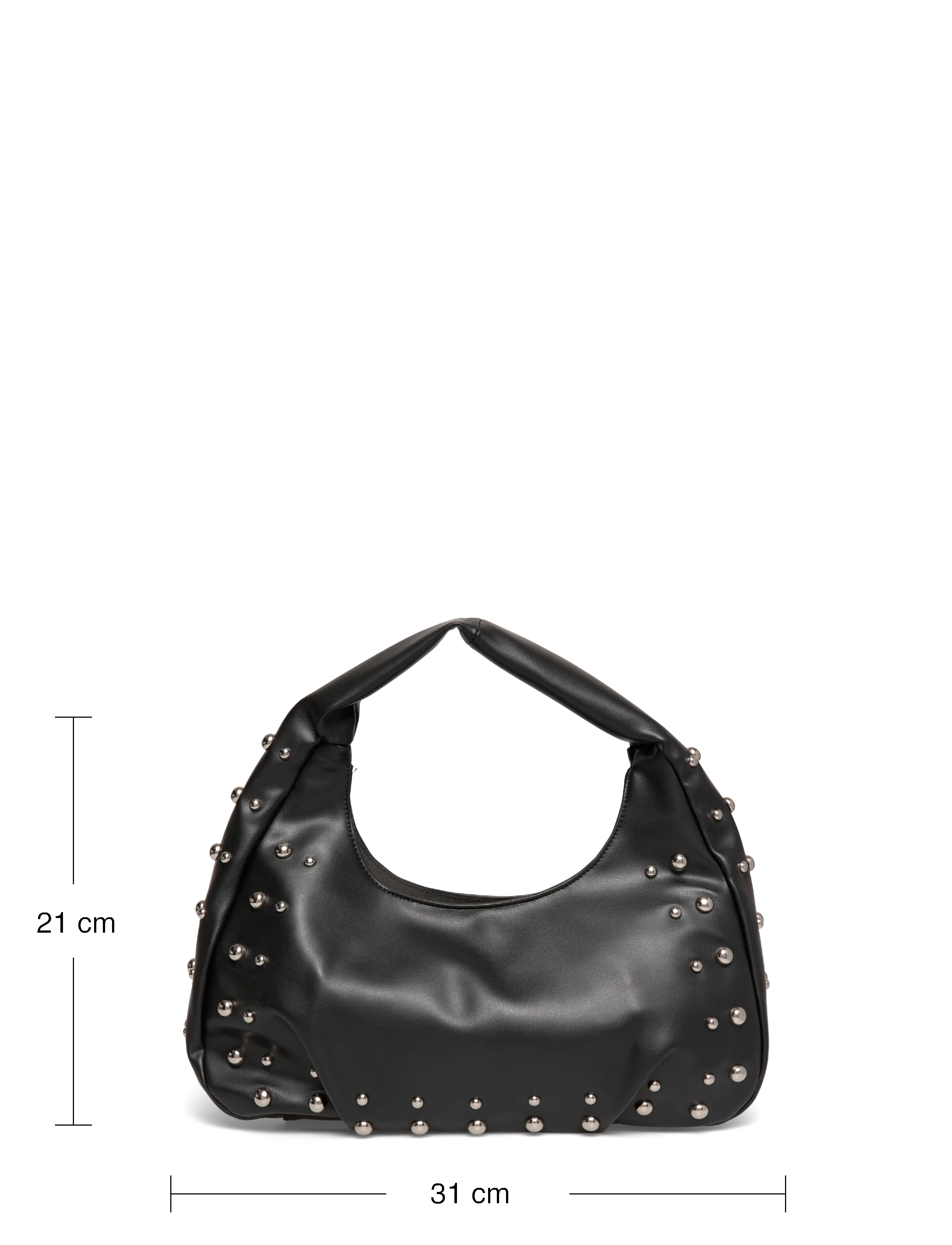 Pieces - PCGESSICA STUDS SHOULDER BAG - festklær til outlet-priser - black - 3