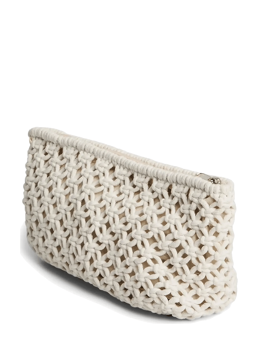 Pieces - PCGANNA CROCHET CLUTCH - special occasions - cloud dancer - 1