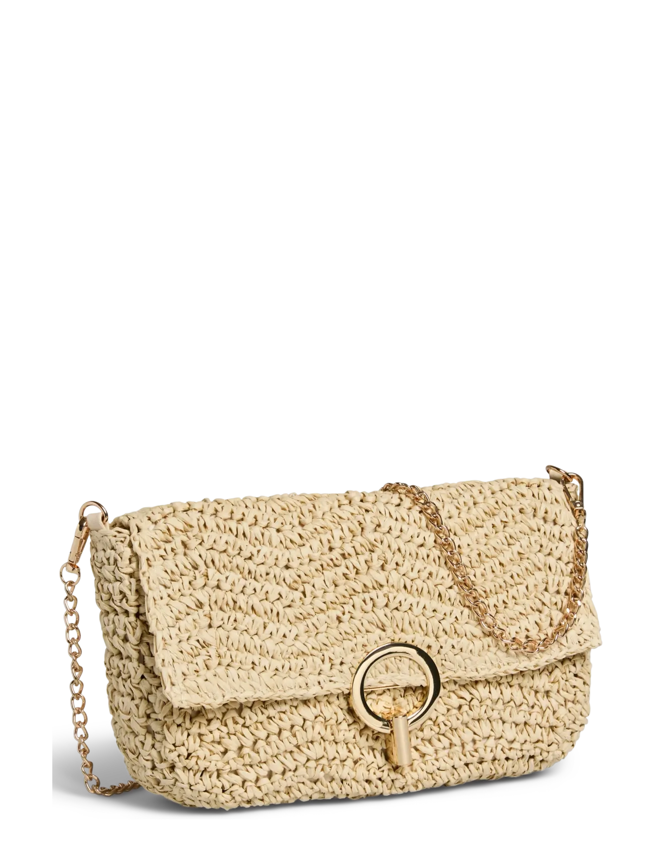 Pieces PCGAMNA SHOULDER BAG - Skuldertasker - NATURE / gold