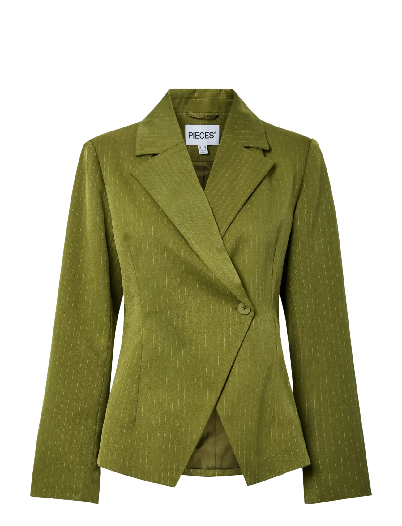 PIECES Pcfalka Ls Fittet Pinstriped Blazer D2D Grün - XL - Damen