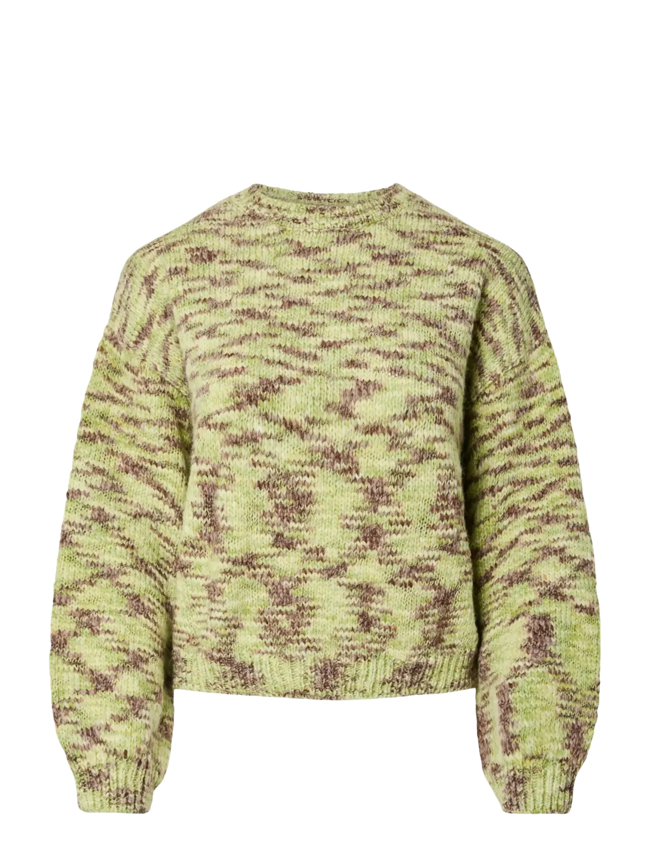 Pieces PCFILLA LS O-NECK PULLOVER KNIT D2D - Kudumid - SPHAGNUM / green
