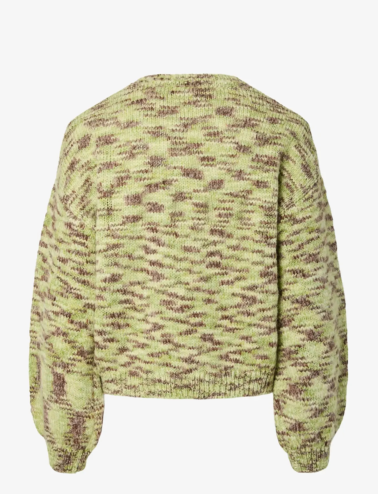 Pieces - PCFILLA LS O-NECK PULLOVER KNIT D2D - höstkläder - sphagnum - 1