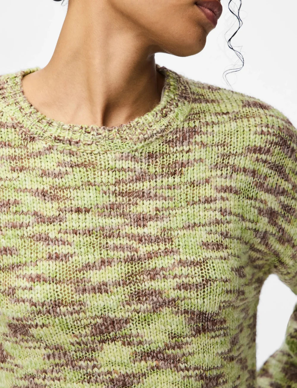 Pieces - PCFILLA LS O-NECK PULLOVER KNIT D2D - pullover - sphagnum - 5