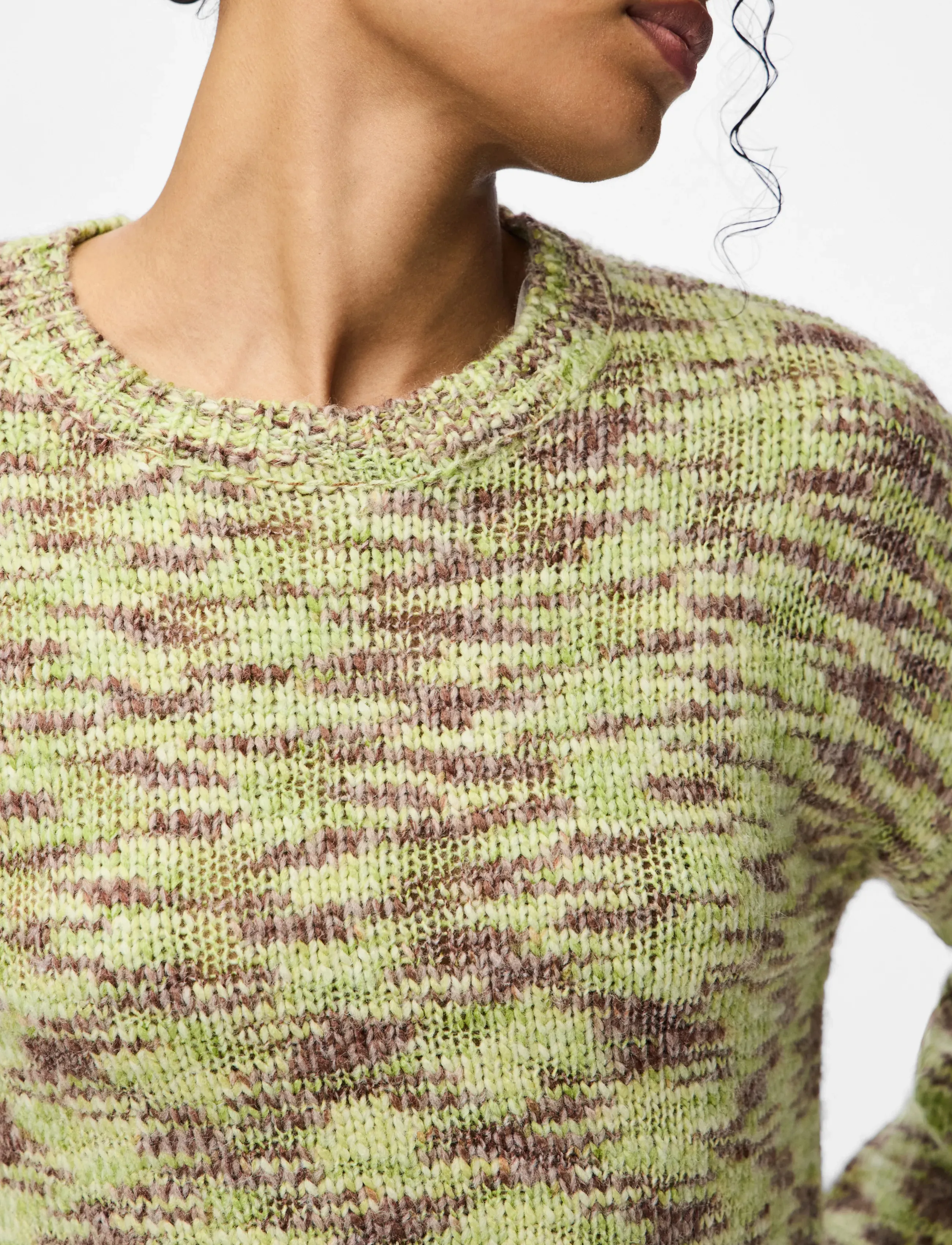 Pieces - PCFILLA LS O-NECK PULLOVER KNIT D2D - trøjer - sphagnum - 5