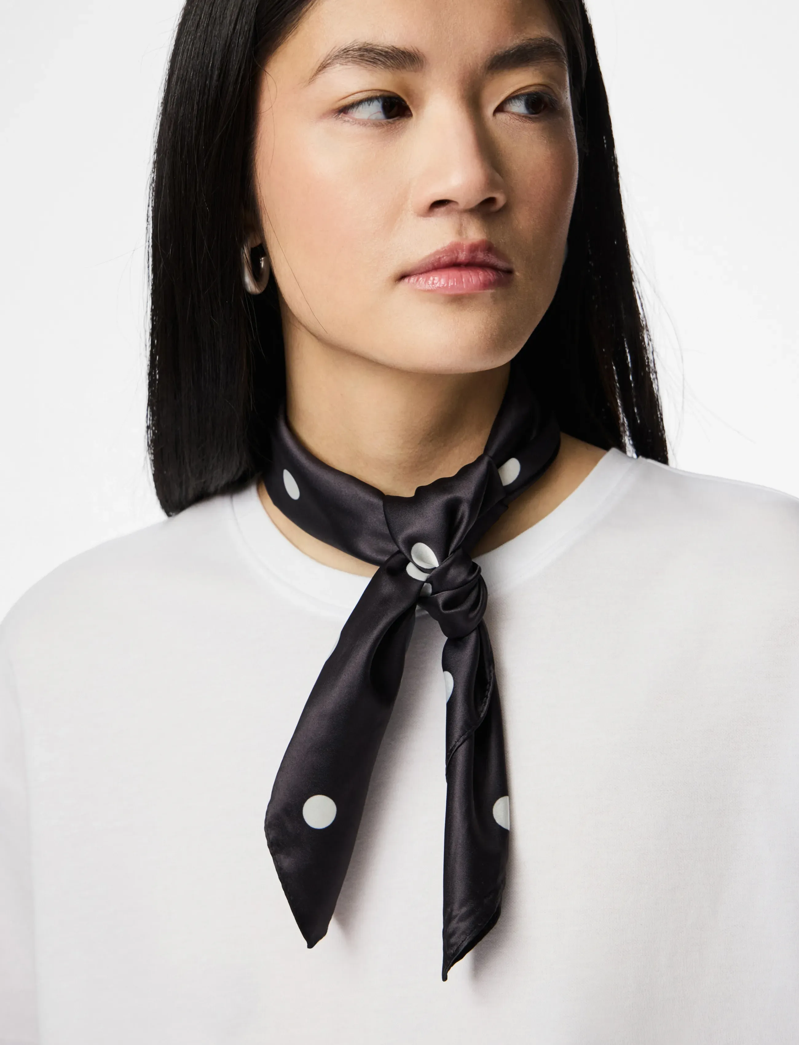 Pieces PCDONNIE SQUARE SCARF BC - Transitional Layering - BLACK / black