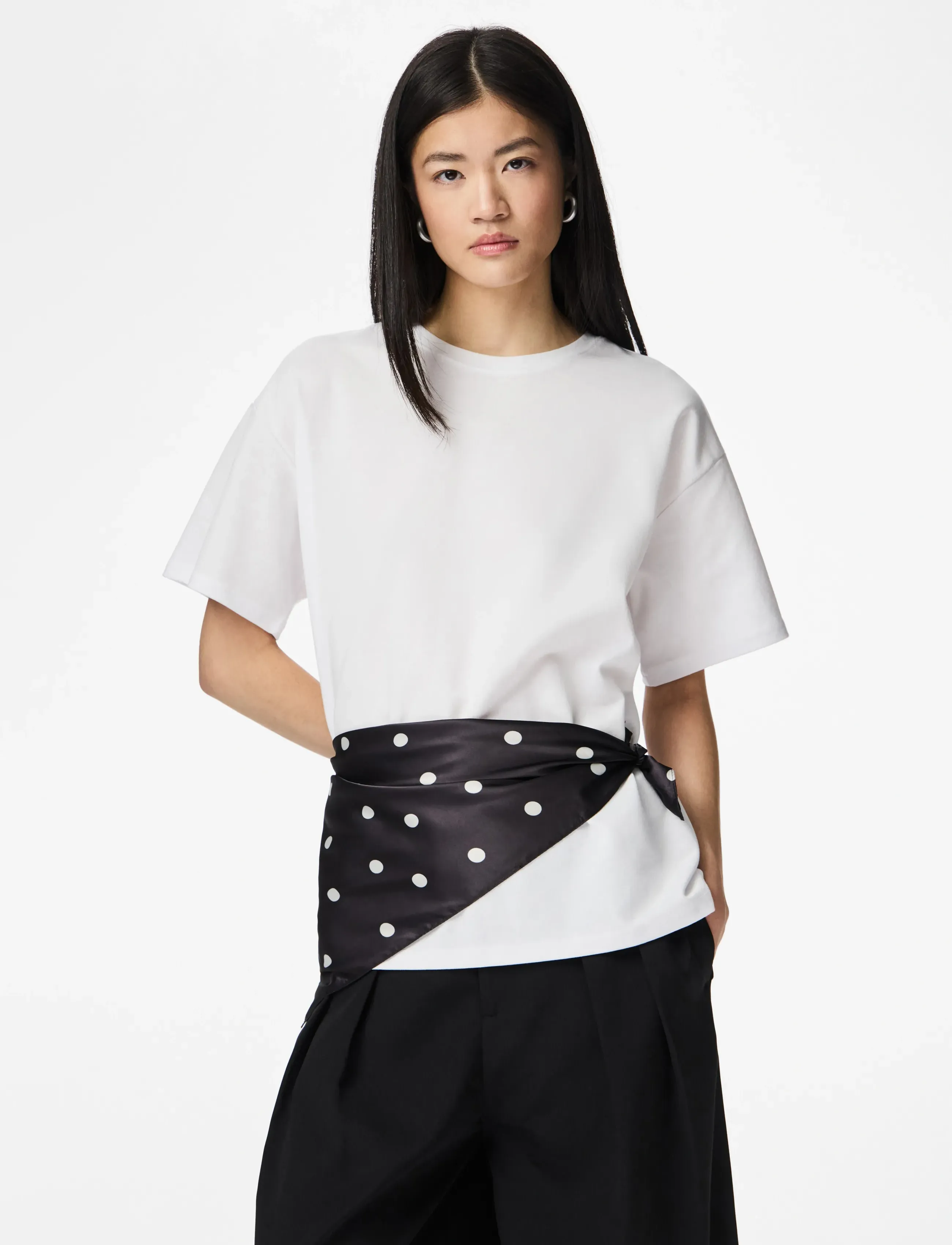 Pieces - PCDONNIE SQUARE SCARF BC - black - 2