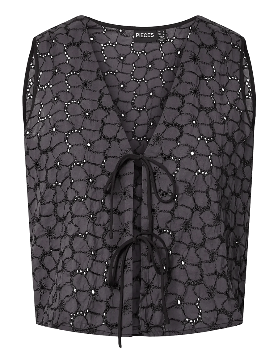 Pieces - PCGUSTAVA SL TOP WVN - crop tops - periscope - 0