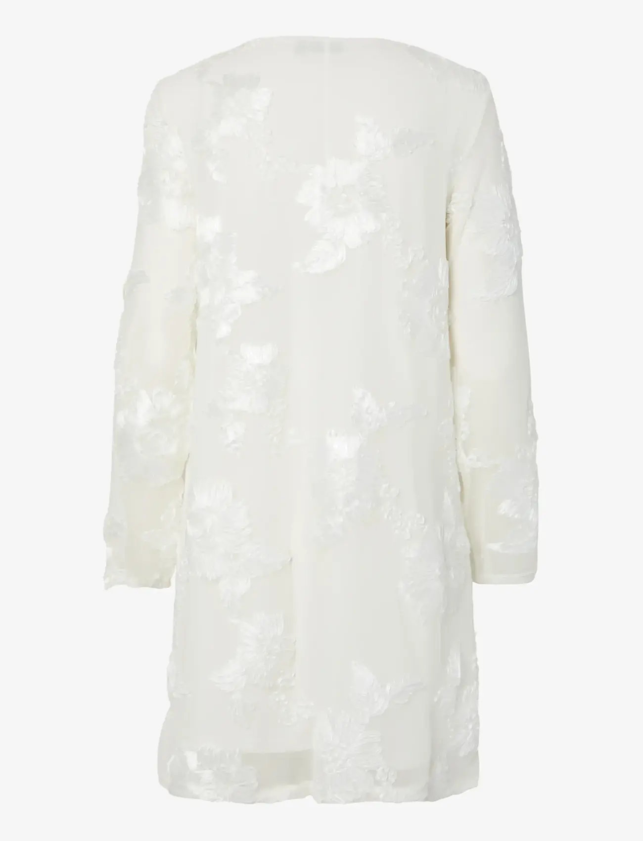 Pieces - PCEVA LS LOOSE DRESS JRS BC - midi kjoler - cloud dancer - 1