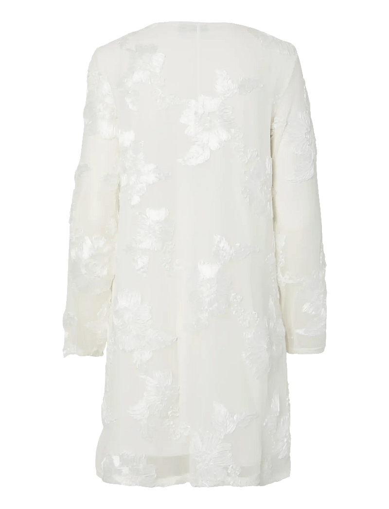 Pieces - PCEVA LS LOOSE DRESS JRS BC - midi kjoler - cloud dancer - 1
