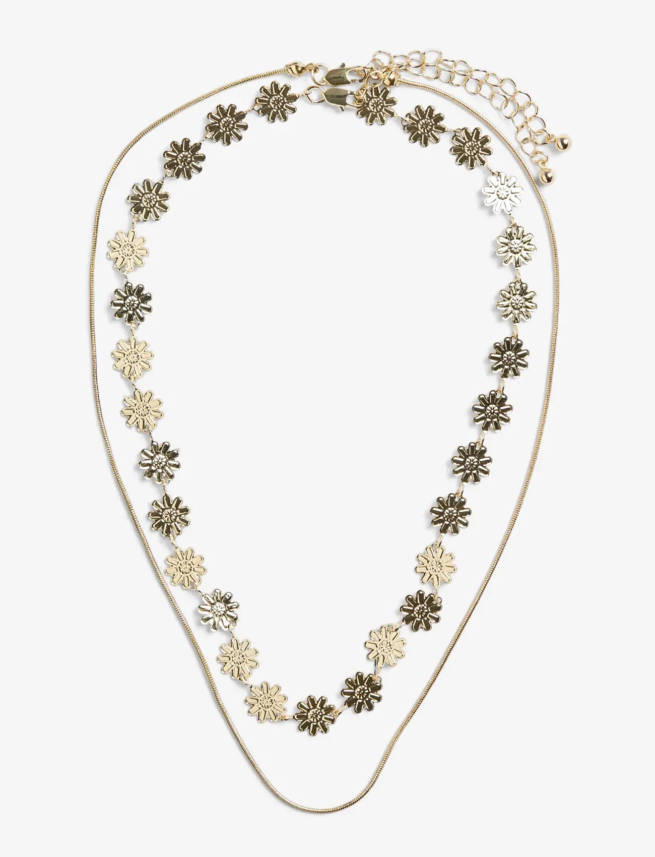 Pieces - PCGESSA NECKLACE 2-PACK - statement halskæder - gold colour - 0