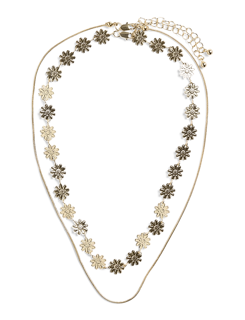 Pieces - PCGESSA NECKLACE 2-PACK - statement-ketten - gold colour - 0