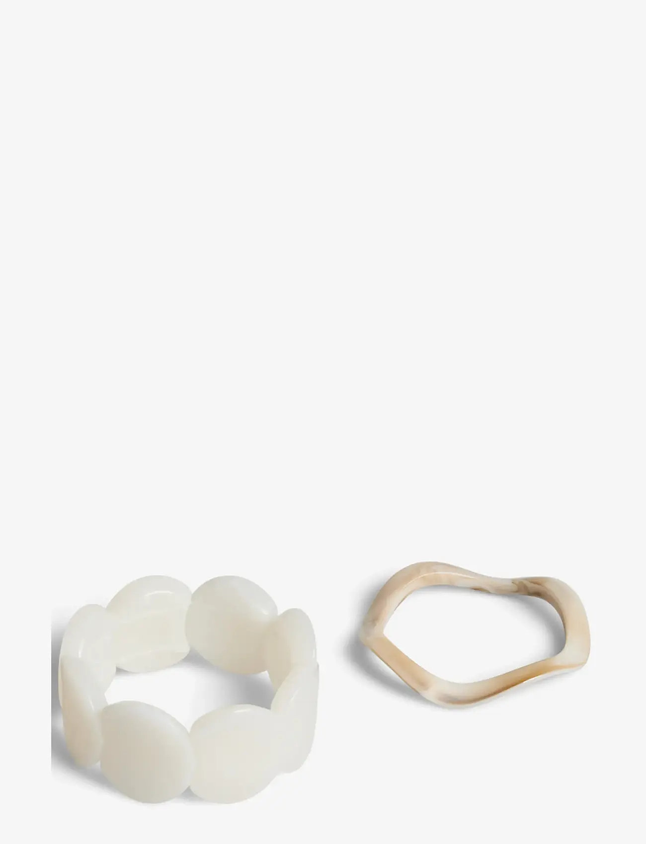 Pieces - PCGIA BRACELET 2-PACK - peoriided outlet-hindadega - cloud dancer - 0