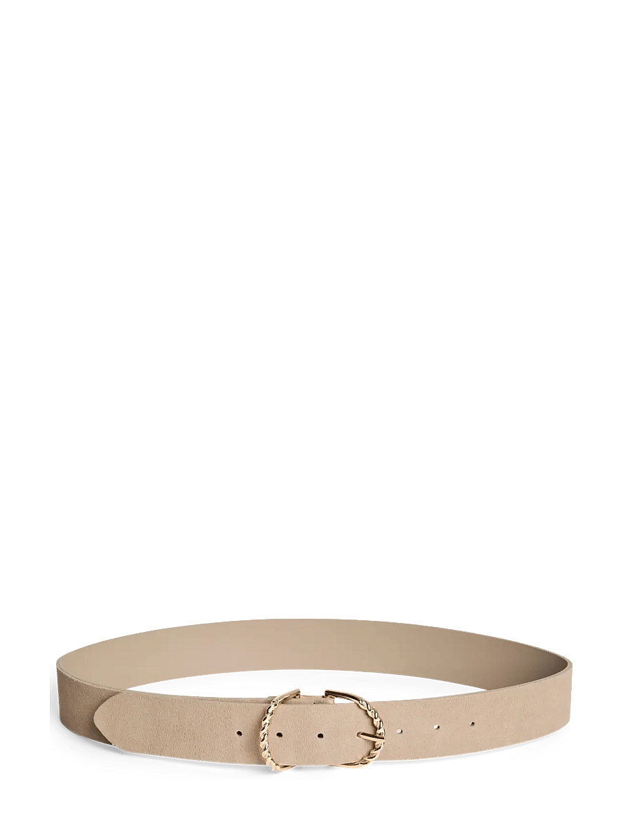 Pieces - PCGINIESTA SUEDE JEANS BELT - ledergürtel - greige - 0