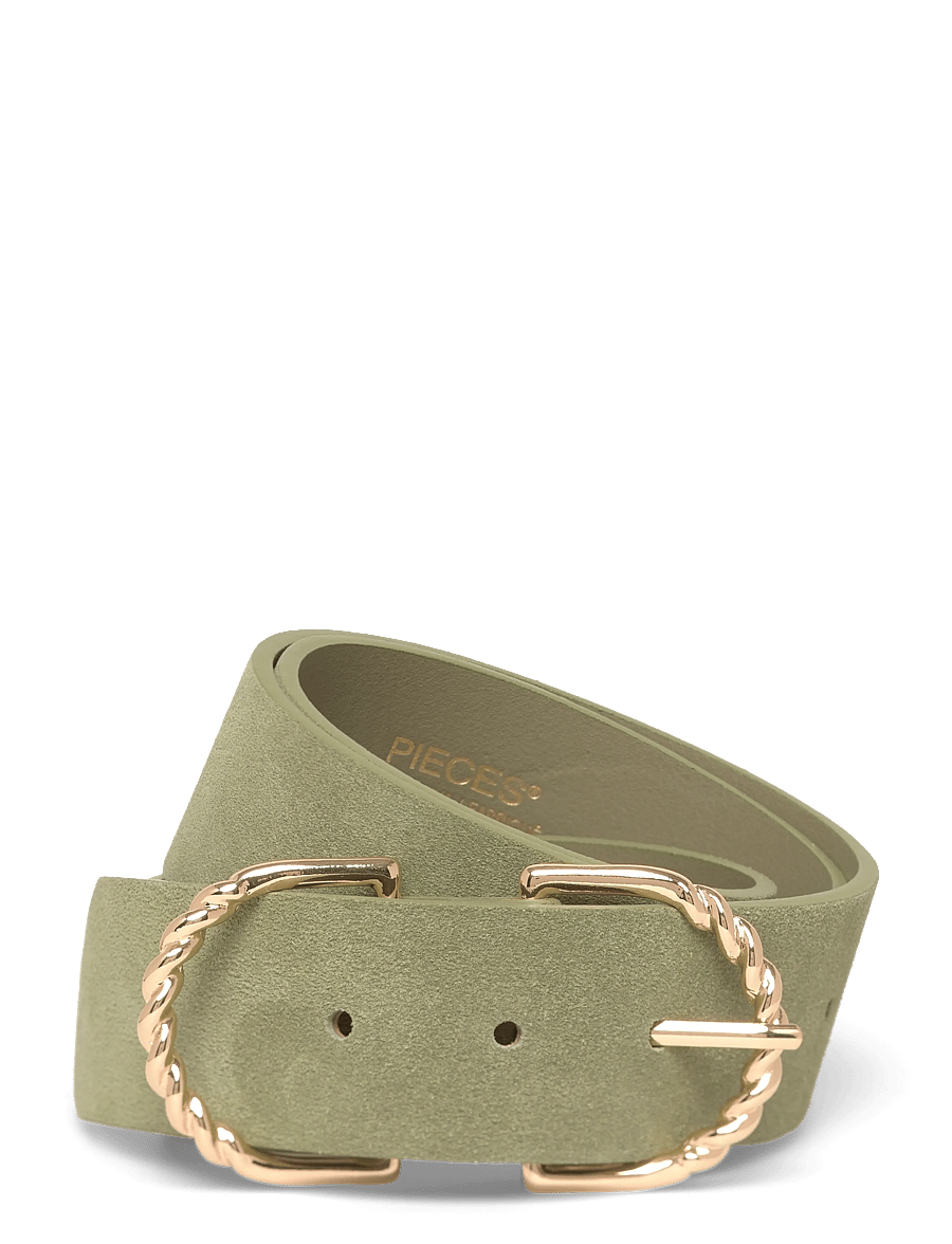 Pieces - PCGINIESTA SUEDE JEANS BELT - ledergürtel - sphagnum - 0