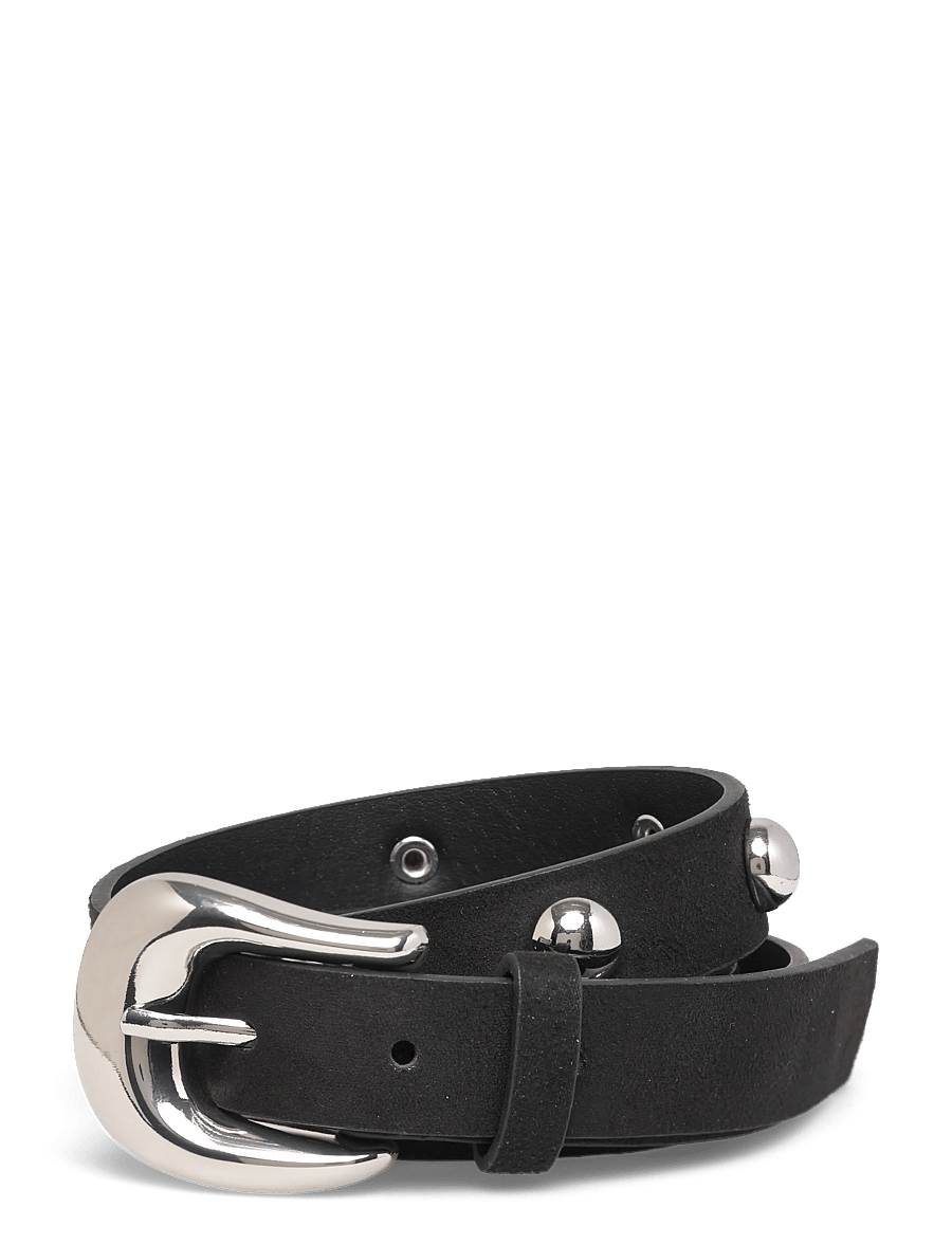 Pieces - PCGESSICA STUD JEANS BELT - freizeitgürtel - black - 1