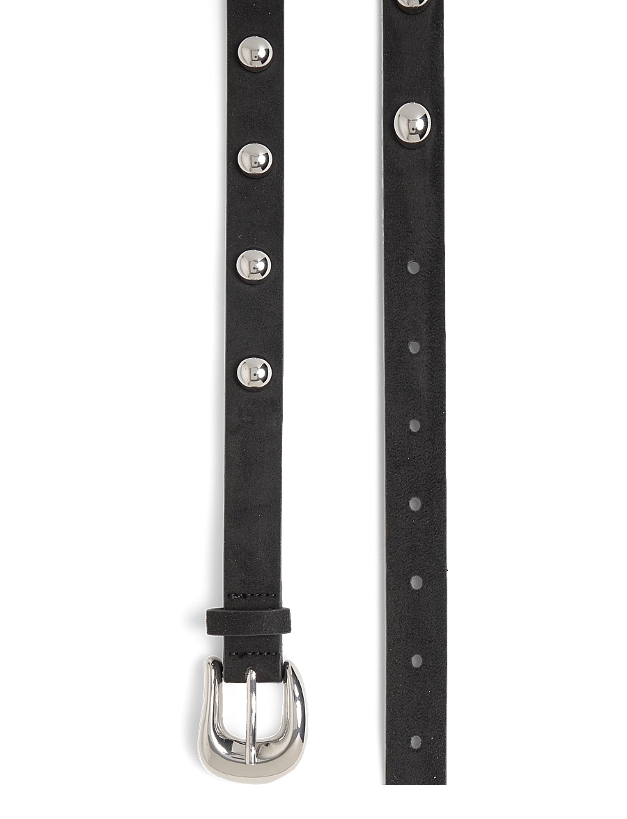 Pieces - PCGESSICA STUD JEANS BELT - freizeitgürtel - black - 2