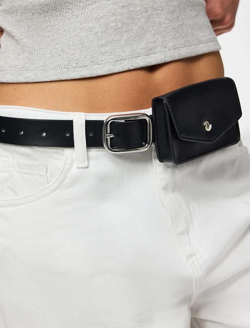 Pieces - PCGARIA JEANS BELT BAG - vardagsskärp - black - 2