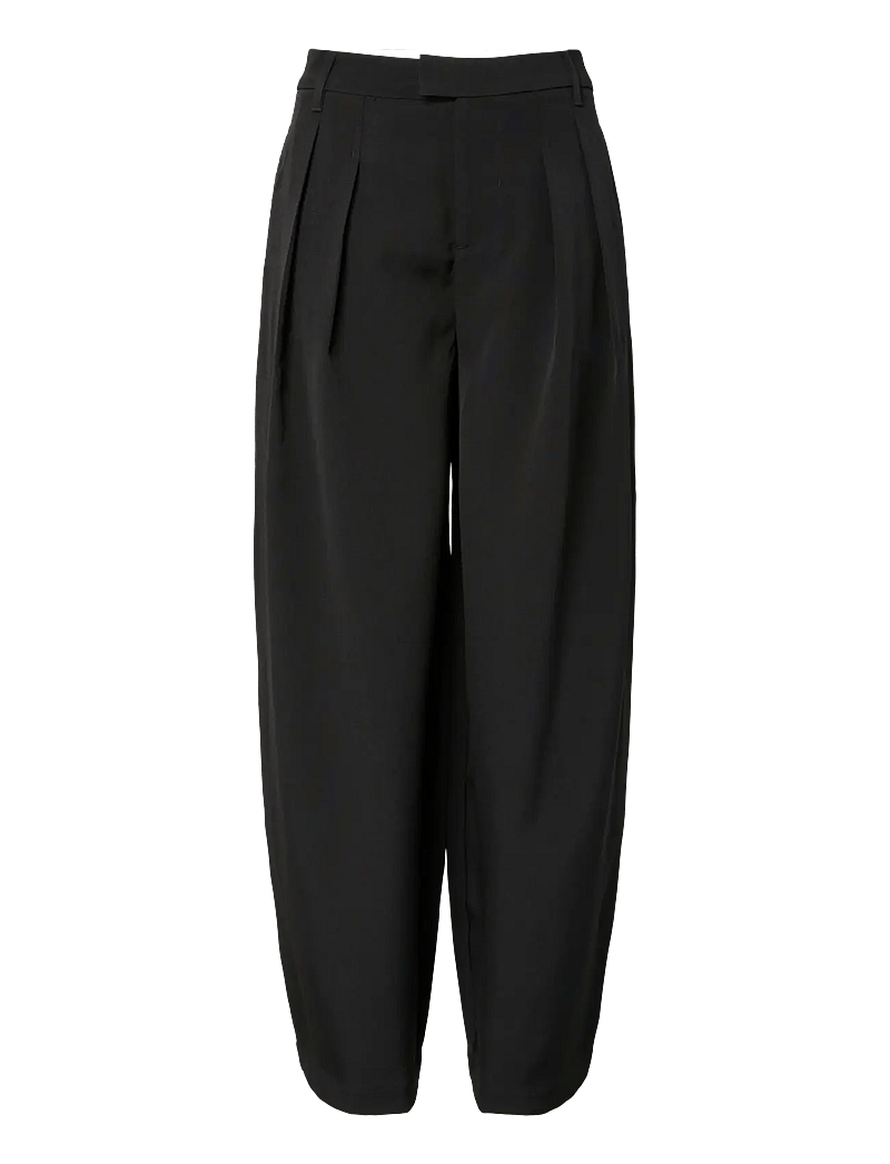 Pieces - PCOLIVIA BARREL PANTS WVN D2D BC - barrel püksid - black - 1