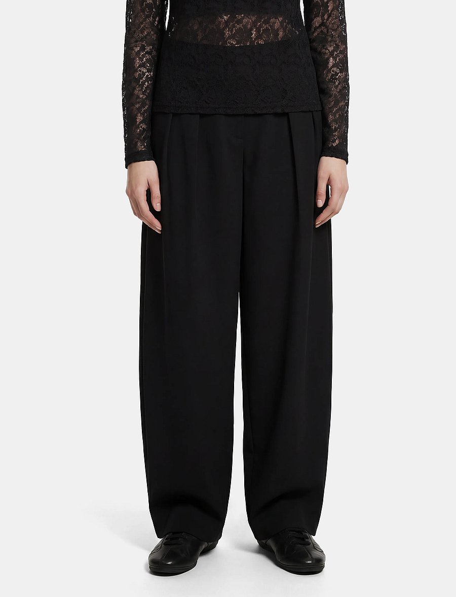 Pieces - PCOLIVIA MW BARREL PANTS NOOS BC - barrel-bukser - black - 0