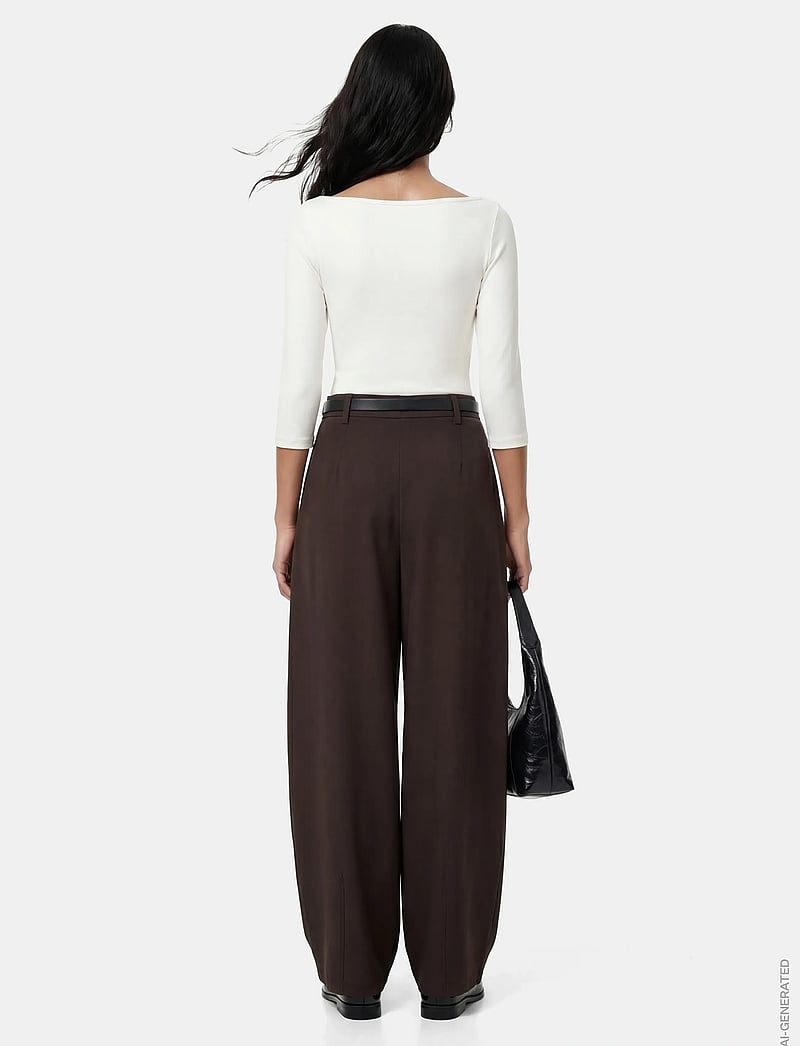 Pieces - PCOLIVIA MW BARREL PANTS NOOS BC - barrel-bukser - delicioso - 3