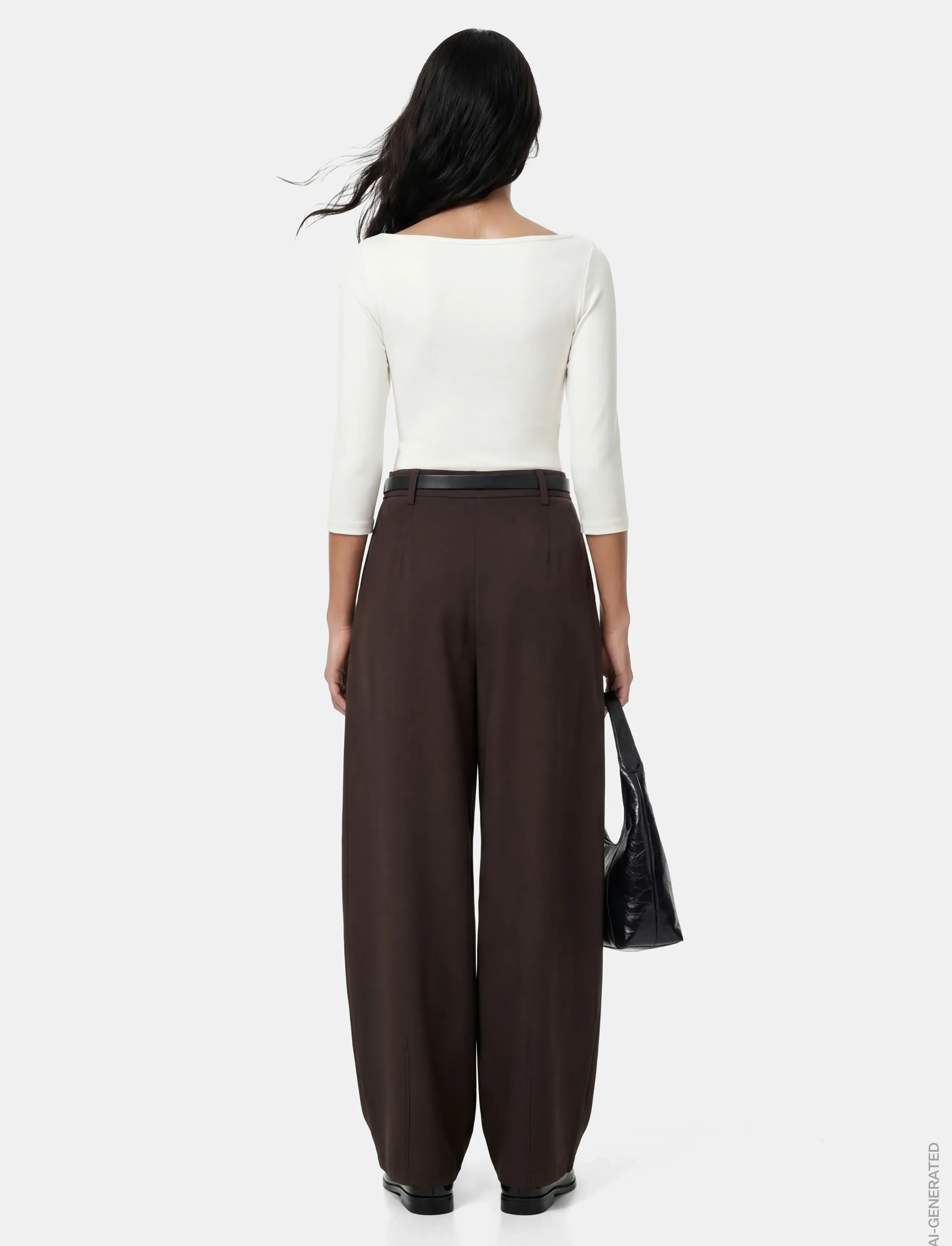 Pieces - PCOLIVIA MW BARREL PANTS NOOS BC - barrel-bukser - delicioso - 3