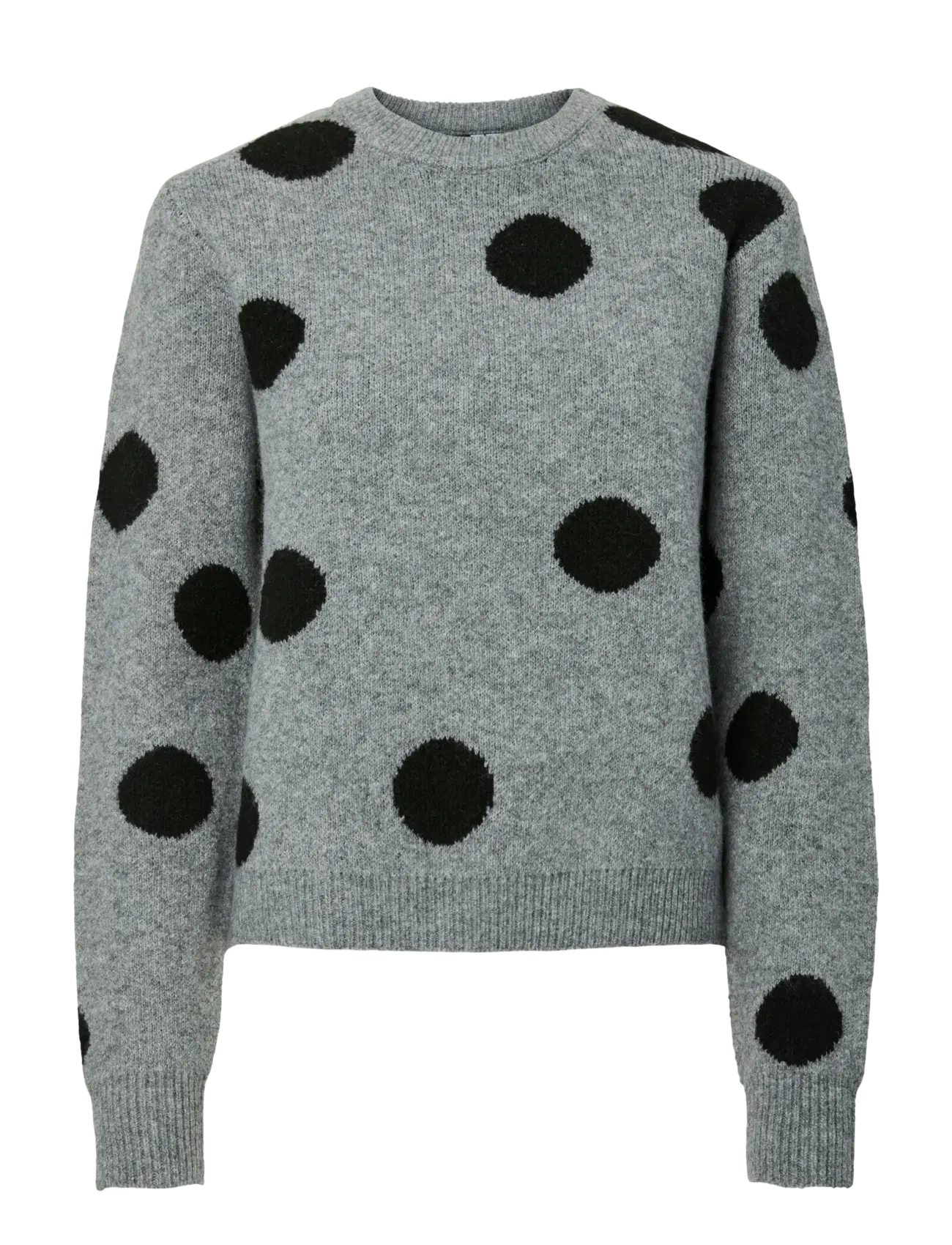 PIECES Pcosla Ls O-Neck Knit Pullover D2D Grau - XS - Damen