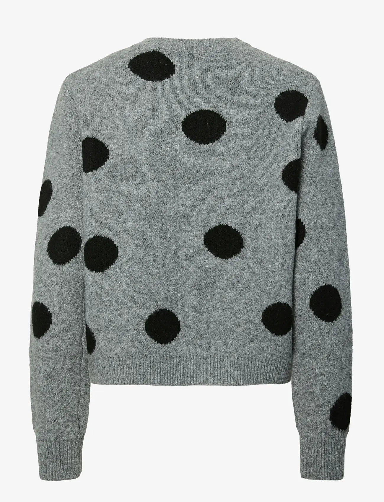 Pieces - PCOSLA LS O-NECK KNIT PULLOVER D2D - striktrøjer - medium grey melange - 1