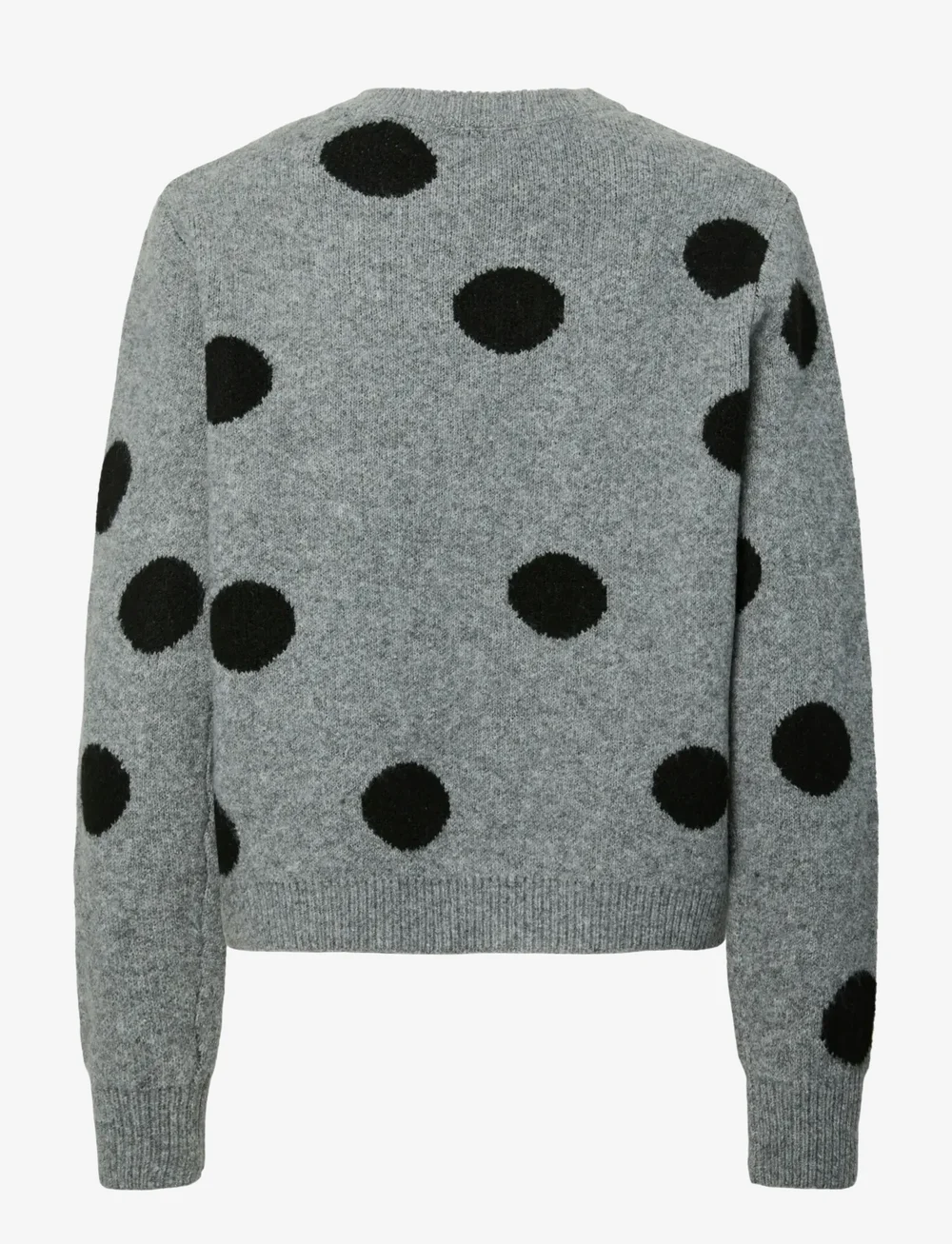 Pieces - PCOSLA LS O-NECK KNIT PULLOVER D2D - striktrøjer - medium grey melange - 1