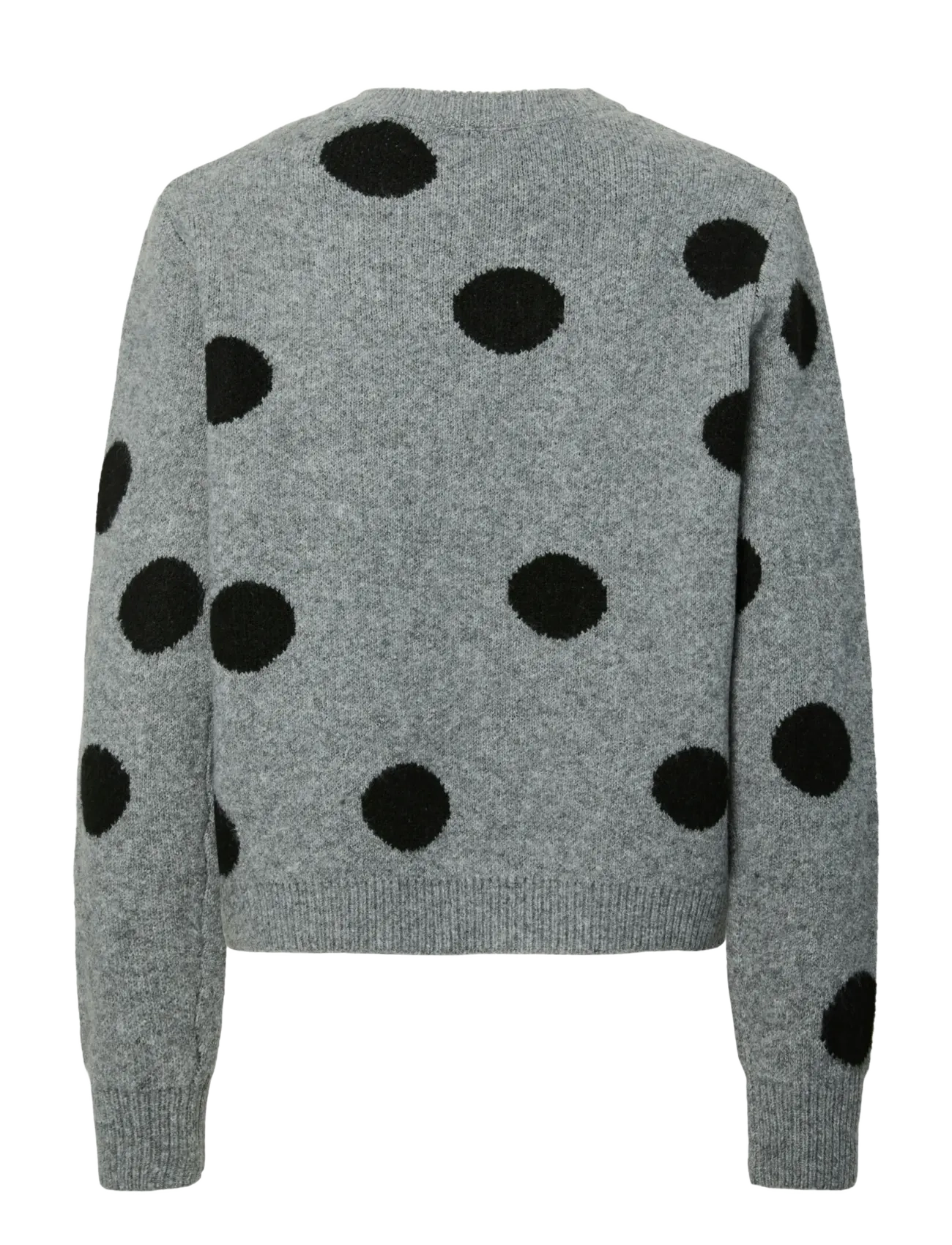 Pieces - PCOSLA LS O-NECK KNIT PULLOVER D2D - striktrøjer - medium grey melange - 1