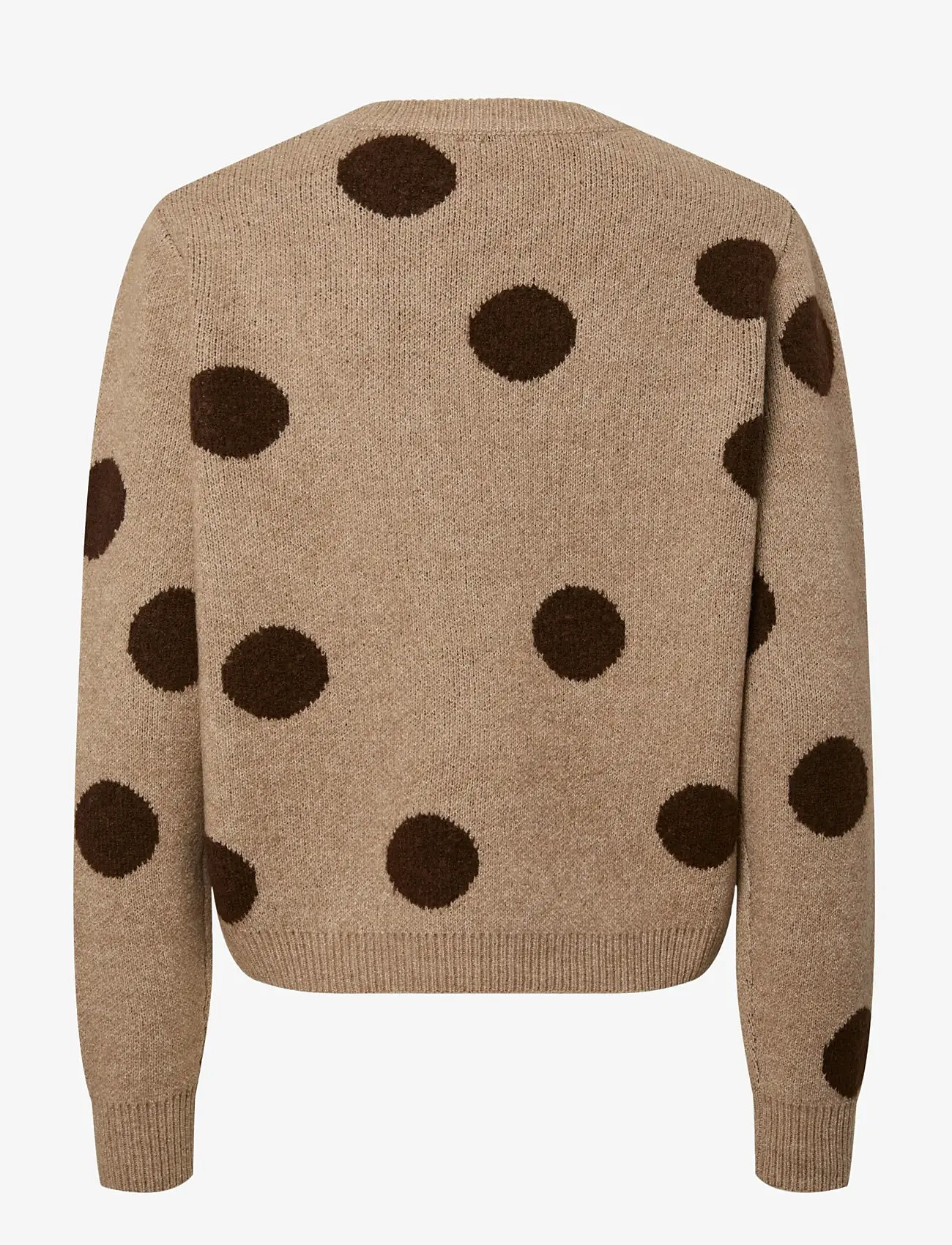 Pieces - PCOSLA LS O-NECK KNIT PULLOVER D2D - laveste priser - toasted coconut - 1