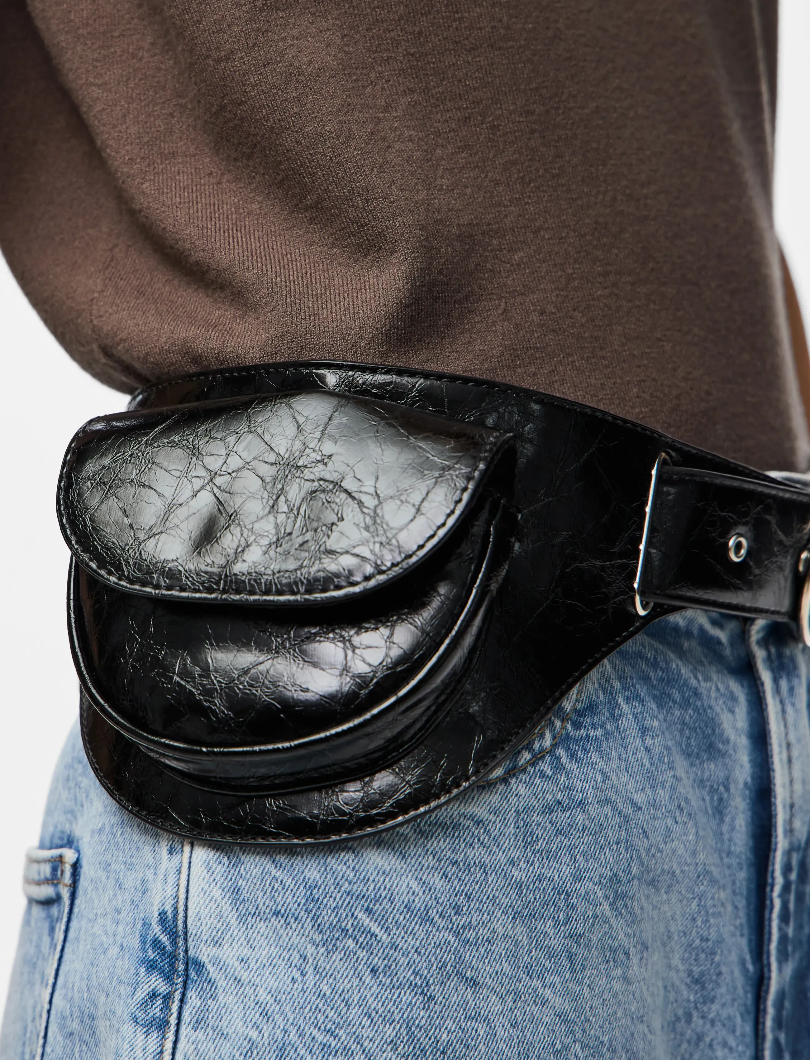 Pieces - PCNABINE BELT BAG D2D FSY - freizeitgürtel - black - 2