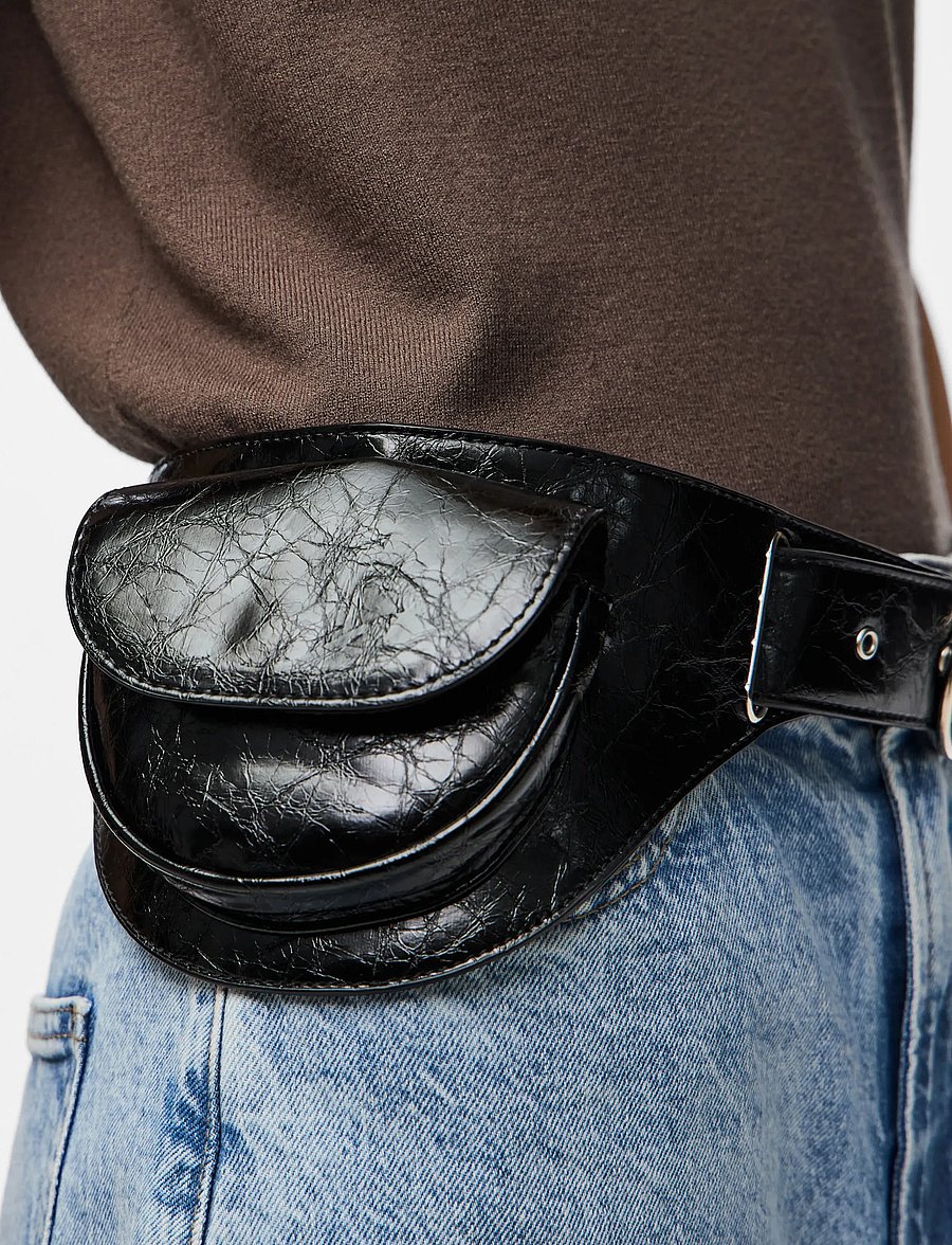 Pieces - PCNABINE BELT BAG D2D FSY - freizeitgürtel - black - 2