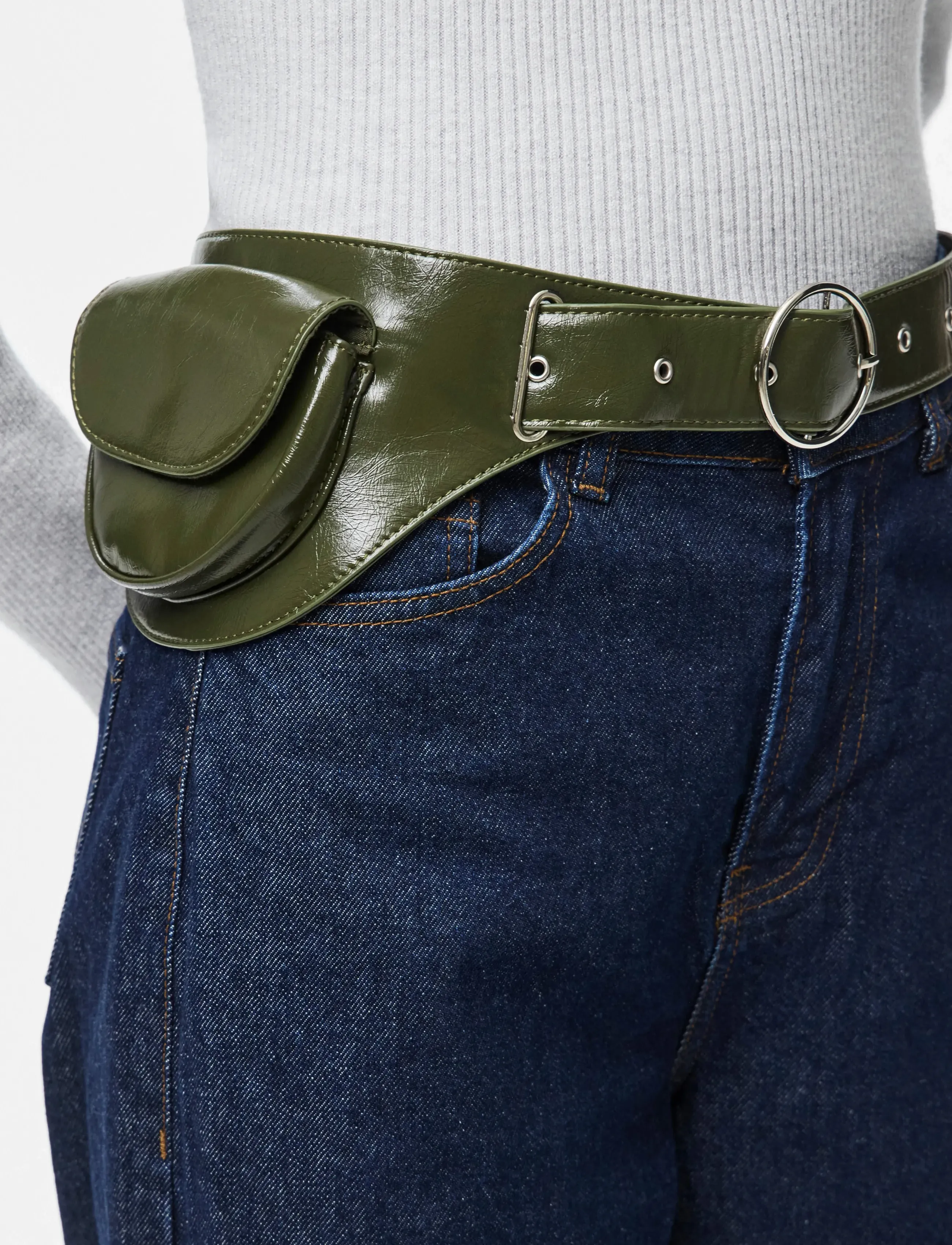 Pieces - PCNABINE BELT BAG D2D FSY - casual bælter - sphagnum - 2