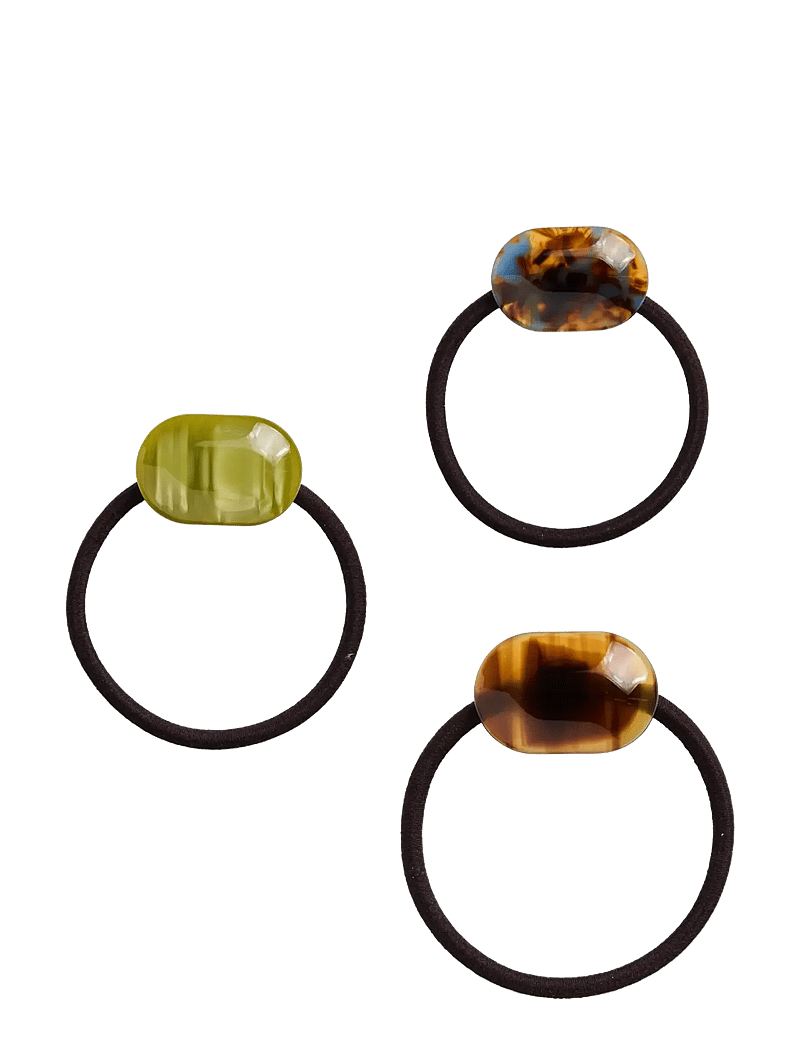 Pieces - PCOMEGA HAIR ELASTIC 3-PACK D2D - hårsnoddar - delicioso - 0