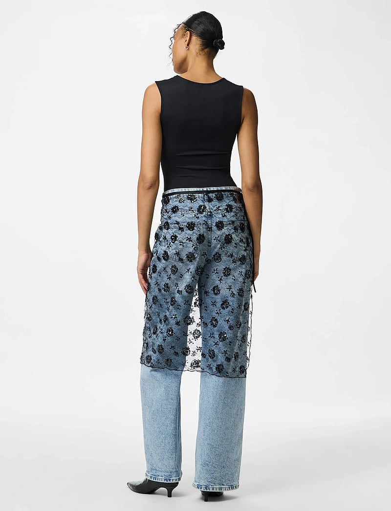 Pieces - PCNATASJA LACE SARONG - litter-seelik - black - 4